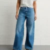 AE Dreamy Drape Strigid Low-Rise Ultra Wide-Leg Jean Classic Medium