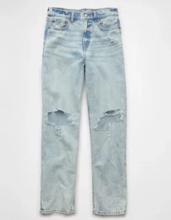 AE Strigid Ripped Super High-Waisted Baggy Straight Jean Destroyed Bright 8 AE Strigid Ripped Super High-Waisted Baggy Straight Jean Destroyed Bright -American Eagle Fashion 0437 5697 943 f