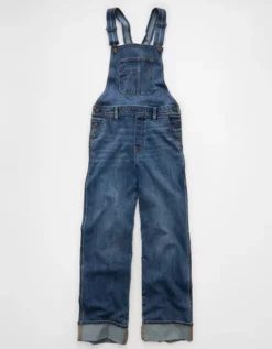 AE Stretch Stovepipe Overall Indigo -American Eagle Fashion 0437 5736 532 f
