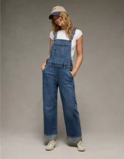 AE Stretch Stovepipe Overall Indigo