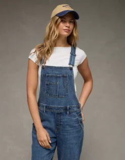 AE Stretch Stovepipe Overall Indigo -American Eagle Fashion 0437 5736 532 os