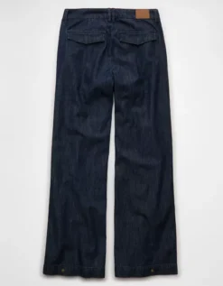 AE Baggy Wide-Leg Trouser Dark Waves 10 AE Baggy Wide-Leg Trouser Dark Waves -American Eagle Fashion 0437 5824 894 b