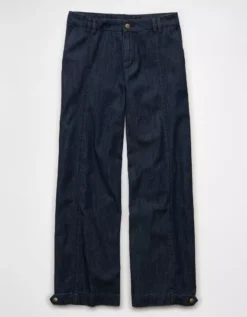 AE Baggy Wide-Leg Trouser Dark Waves 9 AE Baggy Wide-Leg Trouser Dark Waves -American Eagle Fashion 0437 5824 894 f