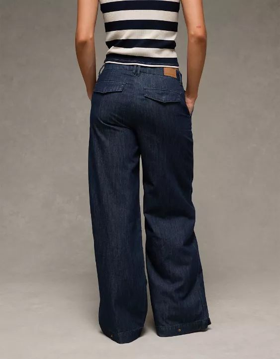 AE Baggy Wide-Leg Trouser Dark Waves 2 AE Baggy Wide-Leg Trouser Dark Waves - Image 2