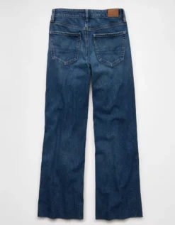 AE Dreamy Drape Stretch Super High-Waisted Baggy Wide-Leg Jean Dark Indigo Wash 9 AE Dreamy Drape Stretch Super High-Waisted Baggy Wide-Leg Jean Dark Indigo Wash -American Eagle Fashion 0437 5870 913 b