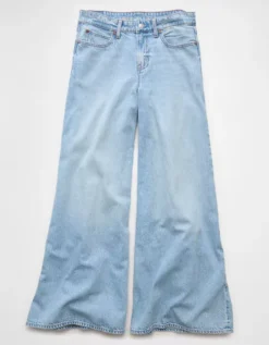 AE Baggy A-Line Fit Jean Light Wash -American Eagle Fashion 0437 5888 915 f
