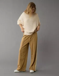 AE Big Hug Waffle Sweatshirt Cream -American Eagle Fashion 0453 2213 106 os