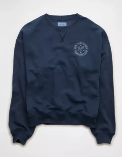 AE Sporty Graphic Sweatshirt Midnight Blue -American Eagle Fashion 0453 2706 483 f