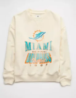 NFL Miami Dolphins Crew Neck Sweatshirt Cream -American Eagle Fashion 0454 2486 106 f