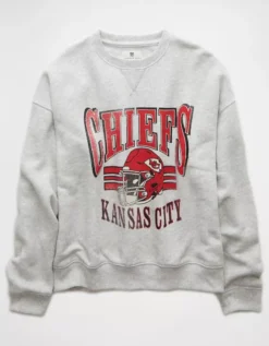 NFL Kansas City Chiefs Crew Neck Sweatshirt Heather Gray -American Eagle Fashion 0454 2493 006 f