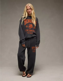 NFL Cincinnati Bengals Relaxed Fit Sweatshirt Faded Black