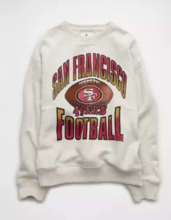 NFL San Francisco 49ers Graphic Relaxed Fit Sweatshirt Natural -American Eagle Fashion 0454 2743 109 f