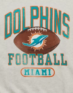 NFL Miami Dolphins Graphic Relaxed Fit Sweatshirt Vintage Vanilla -American Eagle Fashion 0454 2743 123 d1
