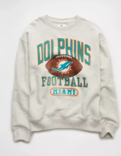 NFL Miami Dolphins Graphic Relaxed Fit Sweatshirt Vintage Vanilla -American Eagle Fashion 0454 2743 123 f