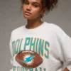 NFL Miami Dolphins Graphic Relaxed Fit Sweatshirt Vintage Vanilla