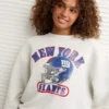 NFL New York Giants Graphic Relaxed Fit Sweatshirt Oatmeal Heather