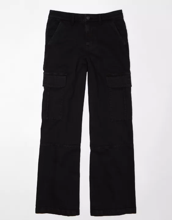 AE Stretch Super High-Waisted Baggy Wide-Leg Cargo Pant 3 AE Stretch Super High-Waisted Baggy Wide-Leg Cargo Pant - Image 3