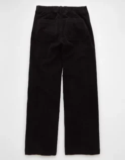 AE Stretch Corduroy Low-Rise Baggy Wide-Leg Pant Black 9 AE Stretch Corduroy Low-Rise Baggy Wide-Leg Pant Black -American Eagle Fashion 0461 5303 001 b
