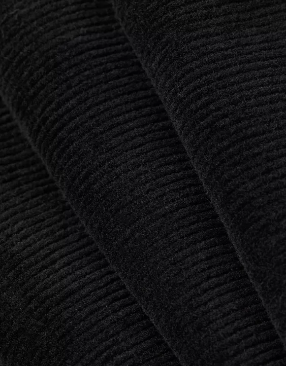 AE Stretch Corduroy Low-Rise Baggy Wide-Leg Pant Black 6 AE Stretch Corduroy Low-Rise Baggy Wide-Leg Pant Black - Image 6