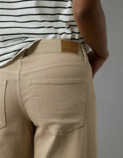 AE Dreamy Drape Stretch Low-Rise Baggy Wide-Leg Pant Soft Oat -American Eagle Fashion 0461 5440 164 d2