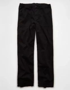 AE Stretch Low-Rise Baggy Utility Pant Onyx Black -American Eagle Fashion 0461 5502 016 f
