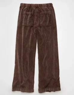 AE Stretch Corduroy Low-Rise Baggy Wide-Leg Pant Coffee -American Eagle Fashion 0461 5609 227 b