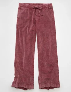 AE Stretch Corduroy Low-Rise Baggy Wide-Leg Pant Earthen -American Eagle Fashion 0461 5609 694 f