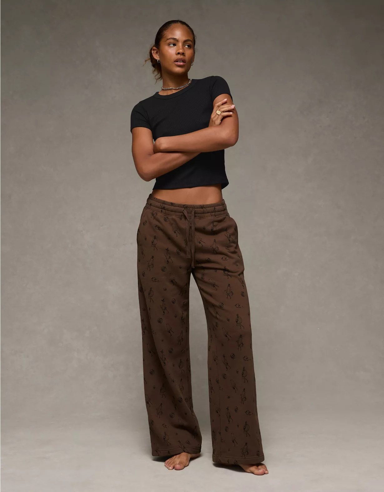 AE Halloween Fleece Pant Dark Brown 1 AE Halloween Fleece Pant Dark Brown