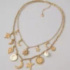 AEO Celestial Charm Necklace Gold