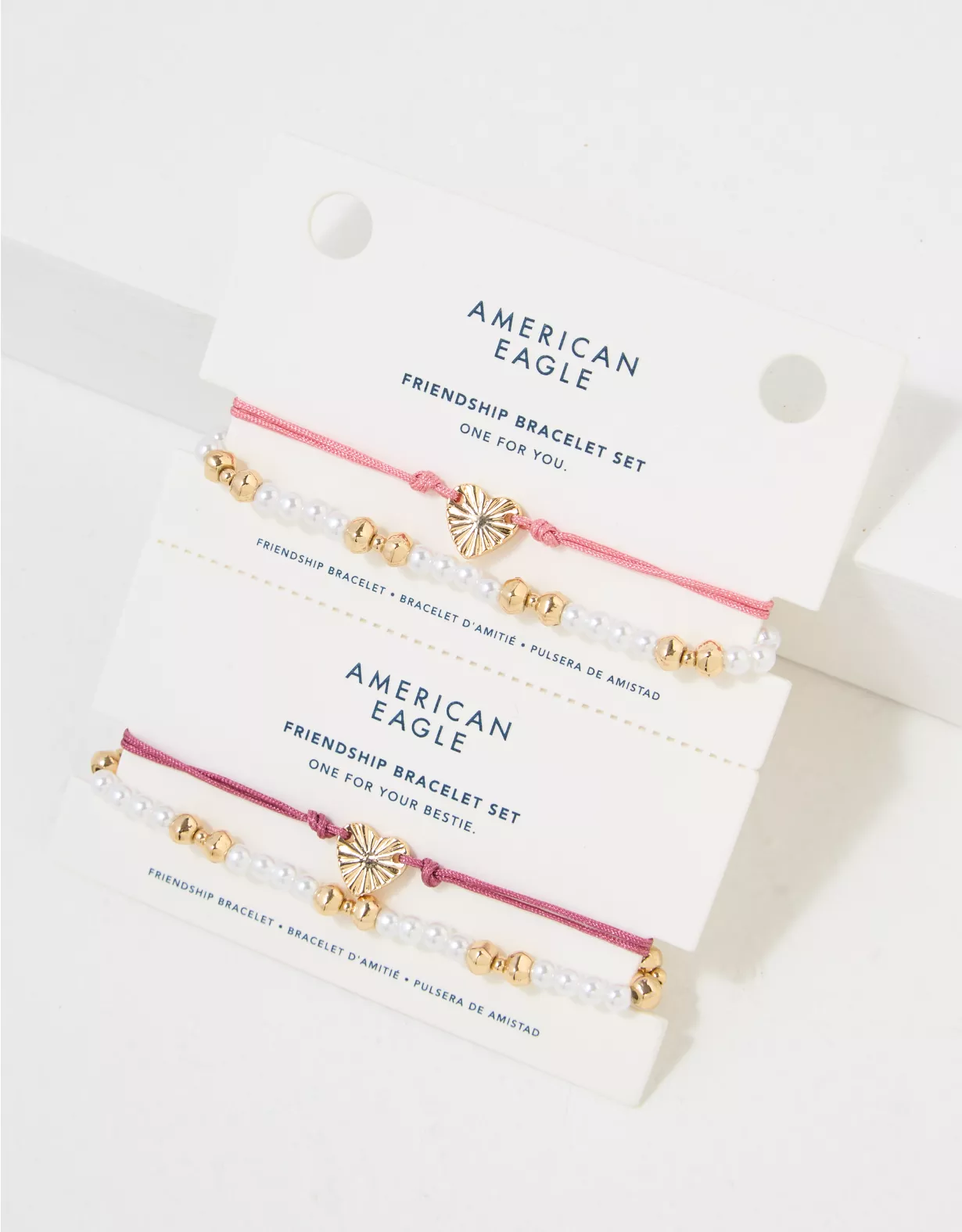 AE Vintage Heart Friendship Bracelet 4-Pack 2 AE Vintage Heart Friendship Bracelet 4-Pack - Image 2
