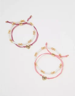 AE Vintage Heart Friendship Bracelet 4-Pack