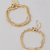 AEO Gold-Tone Bracelets 5-Pack Gold
