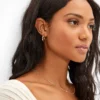 AE Keepers Collection 14K Gold Plated Tubular Hoop Earring