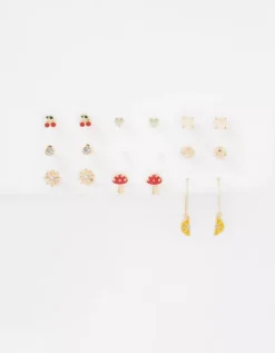 AEO Fruit Hoop + Stud Earring 18-Pack -American Eagle Fashion 0484 6623 709 b