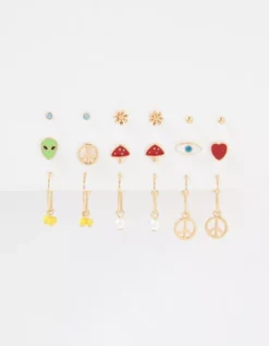 AEO Hoop + Stud Charm Earrings 18-Pack -American Eagle Fashion 0484 6815 900 b