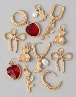 AEO DIY Charm Kit Earrings Gold