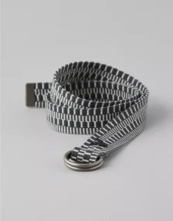 AE D-Ring Pattern Web Belt Charcoal