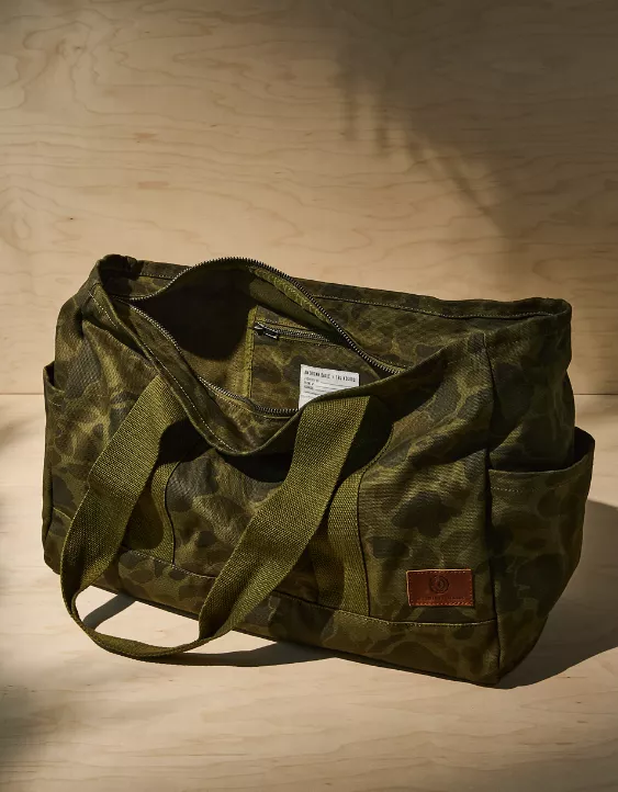 AE X Tru Kolors Camo Canvas Tote Bag Camo Green 5 AE X Tru Kolors Camo Canvas Tote Bag Camo Green - Image 5