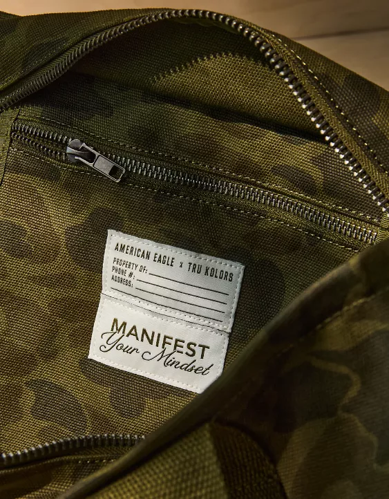 AE X Tru Kolors Camo Canvas Tote Bag Camo Green 7 AE X Tru Kolors Camo Canvas Tote Bag Camo Green - Image 7