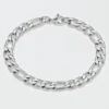 West Coast Jewelry Stainless Steel 8mm Figaro Chain Bracelet