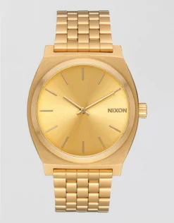 Nixon Time Teller Watch Gold