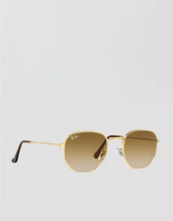 Ray-Ban Hexagonal Sunglasses Tan