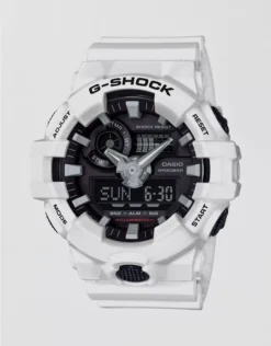 Casio G-Shock Front-Button Analog Digital Resin Watch White