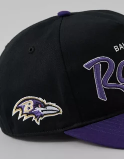 '47 NFL Baltimore Ravens Baseball Hat Black -American Eagle Fashion 0508 8016 001 d1