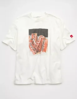 AE Boxy Coca-Cola Graphic T-Shirt Air White -American Eagle Fashion 0519 4705 101 f