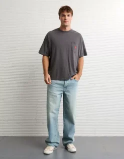 AE Boxy Coca-Cola Graphic T-Shirt Dark Gray -American Eagle Fashion 0519 4706 024 os