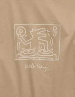 AE Boxy Keith Haring Graphic T-Shirt Khaki -American Eagle Fashion 0519 4710 212 d1