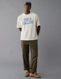 AE X The Summer I Turned Pretty Graphic T-Shirt Cream -American Eagle Fashion 0519 4736 106 os