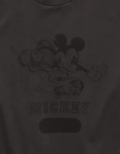 AE Boxy Mickey Mouse Graphic T-Shirt Dusted Slate -American Eagle Fashion 0519 4834 023 d3