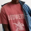 AE Boxy Budweiser Graphic T-Shirt Red